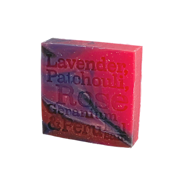Lavender, Patchouli, Rose Geranium & Peru Balsam Soap 100g
