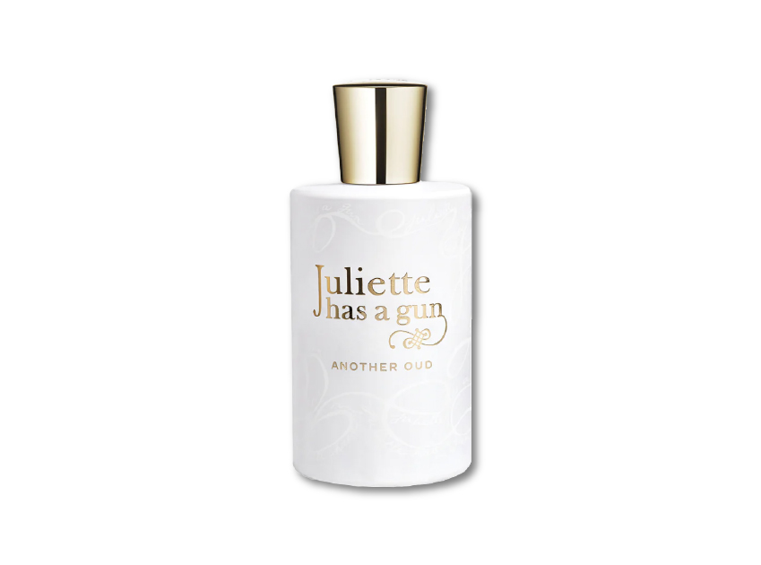 bottle of another oud by juliette has a gun