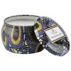 Apple Blue Clover Decorative Tin Candle