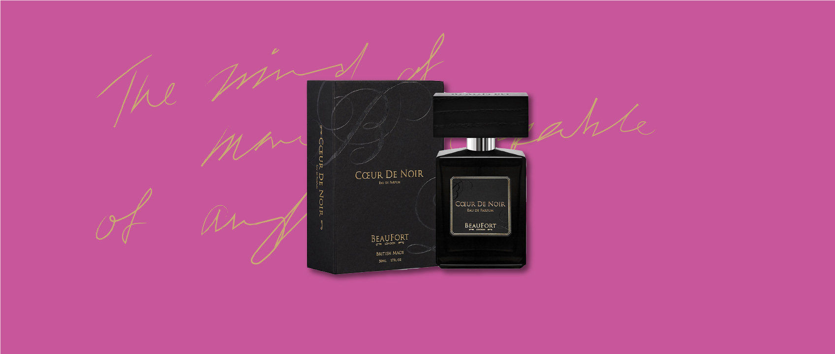 bottle of coeur de noir perfume by beaufort london