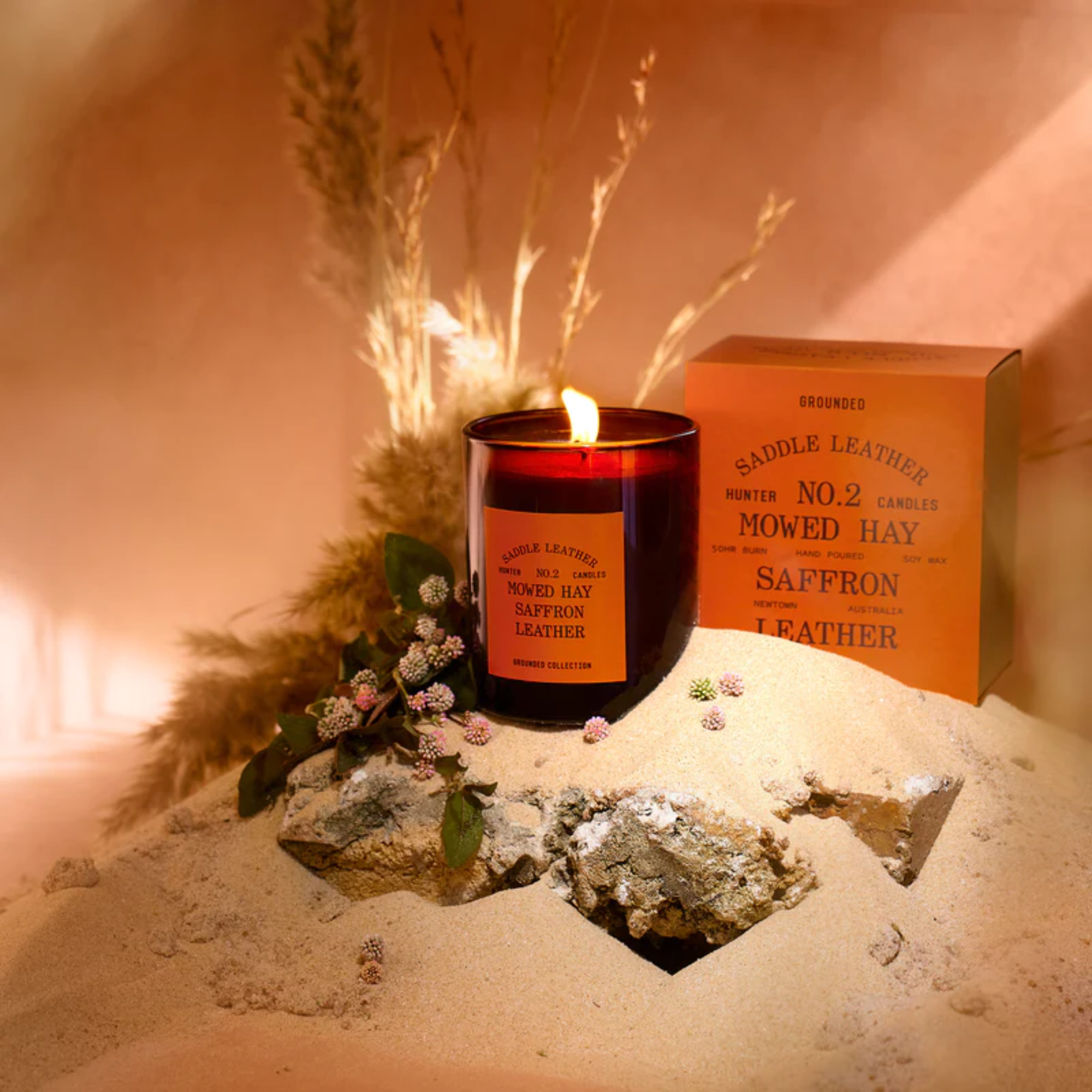Grounded Collection No. 2 Saddle Leather Candle 330g - Image 3