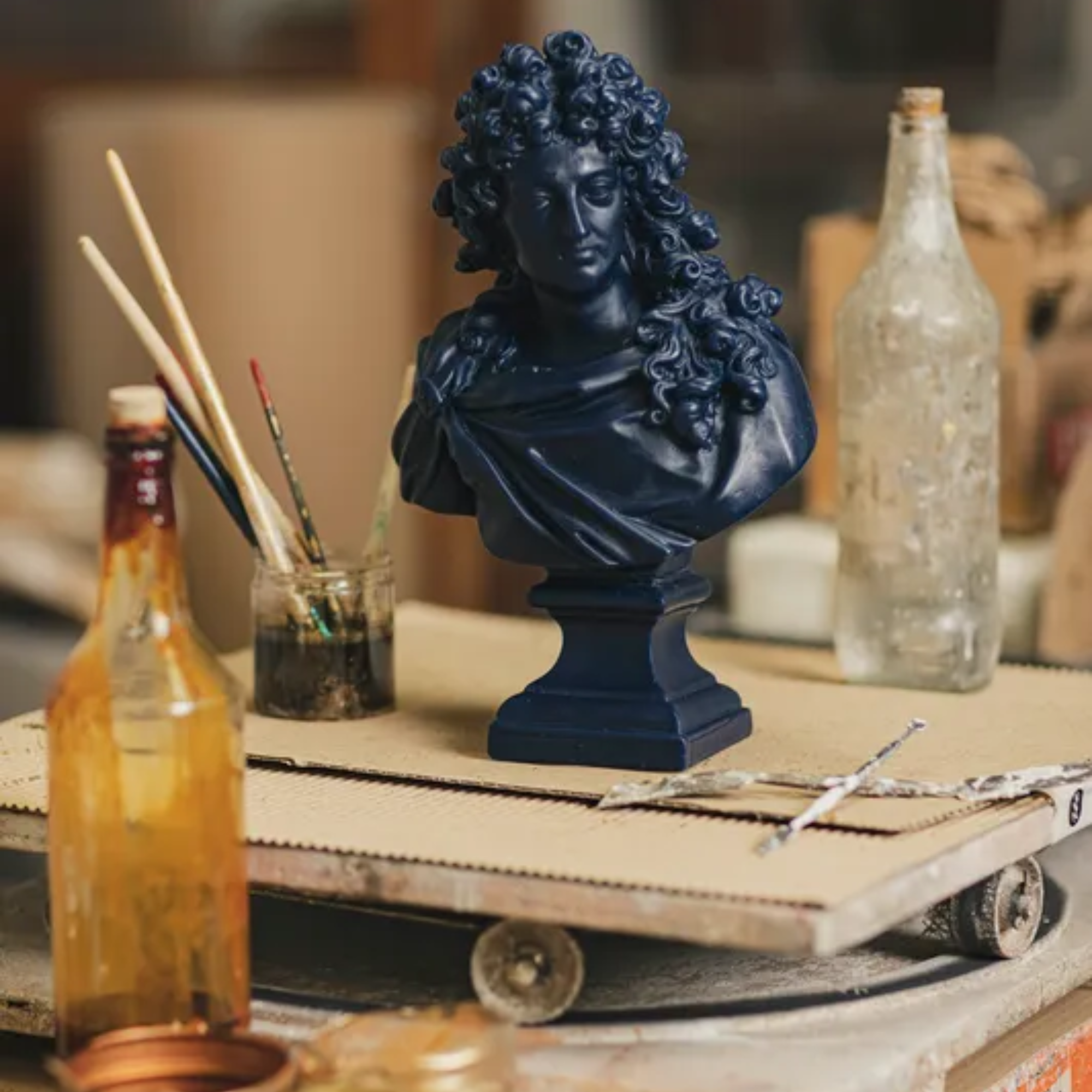 Louis XIV Bust - Navy Blue - Image 2