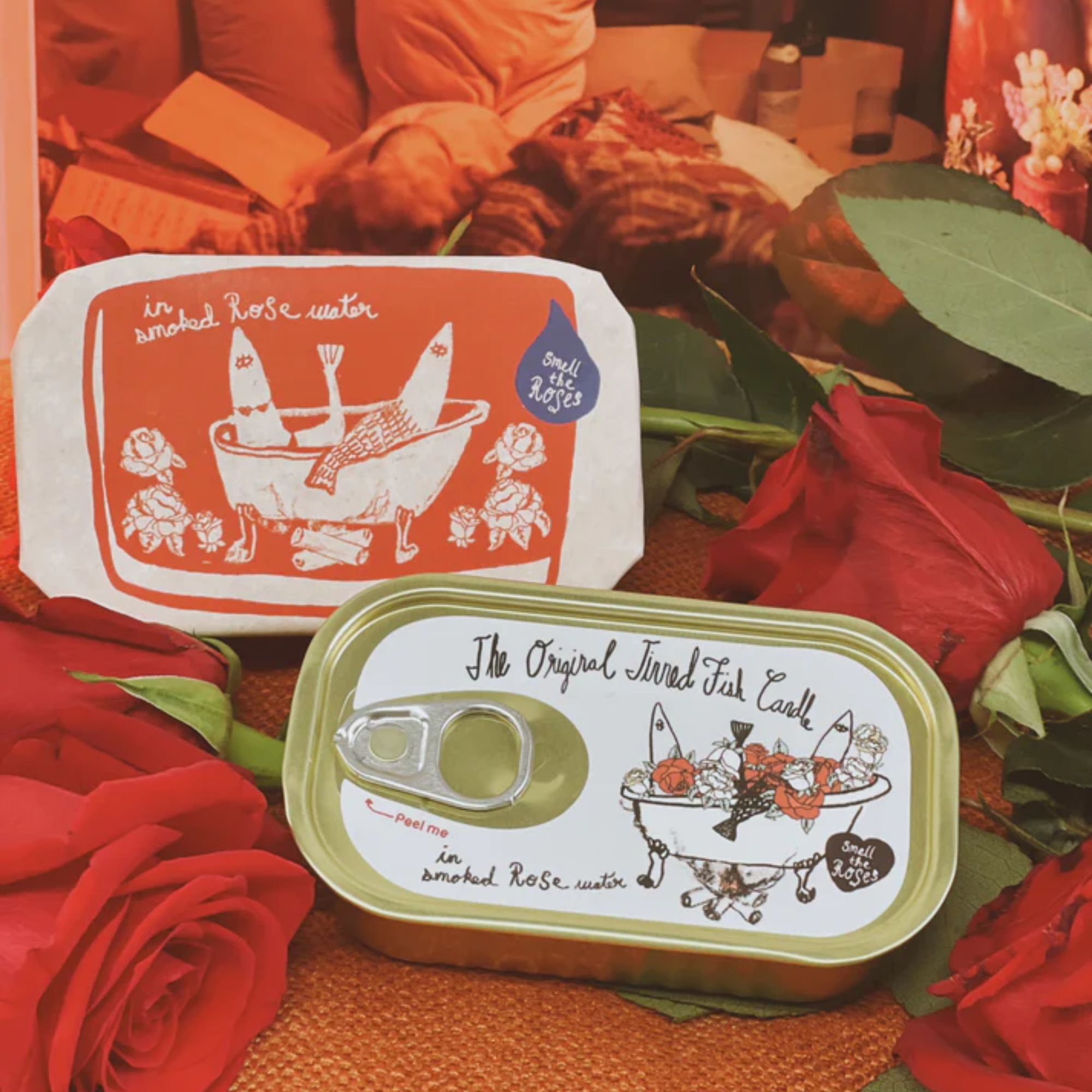 Smoked Rose Water Tinned Candle 113g - Image 3