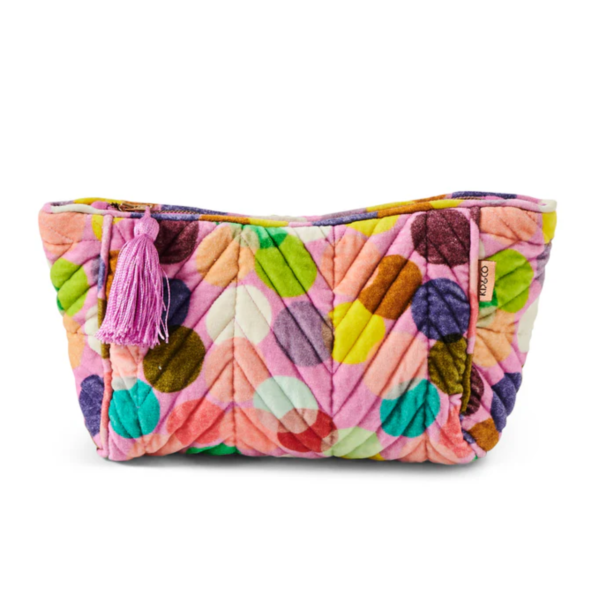 Confetti Pink Velvet Toiletry Bag